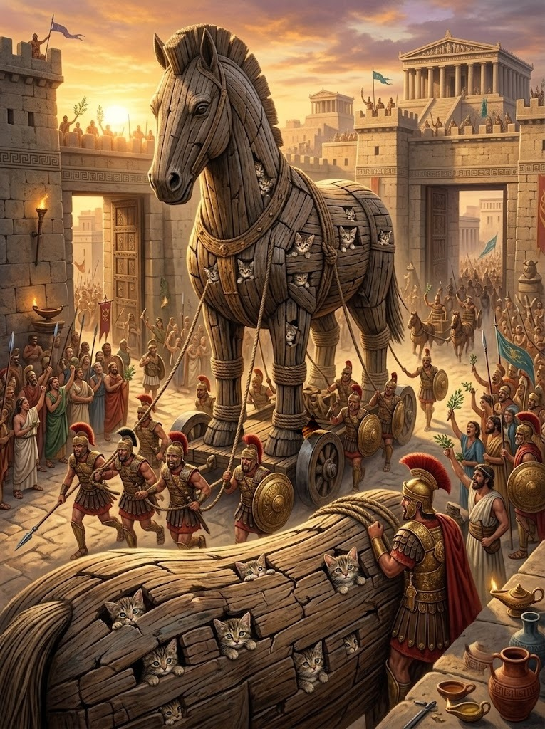 Cate and the Trojan Horse